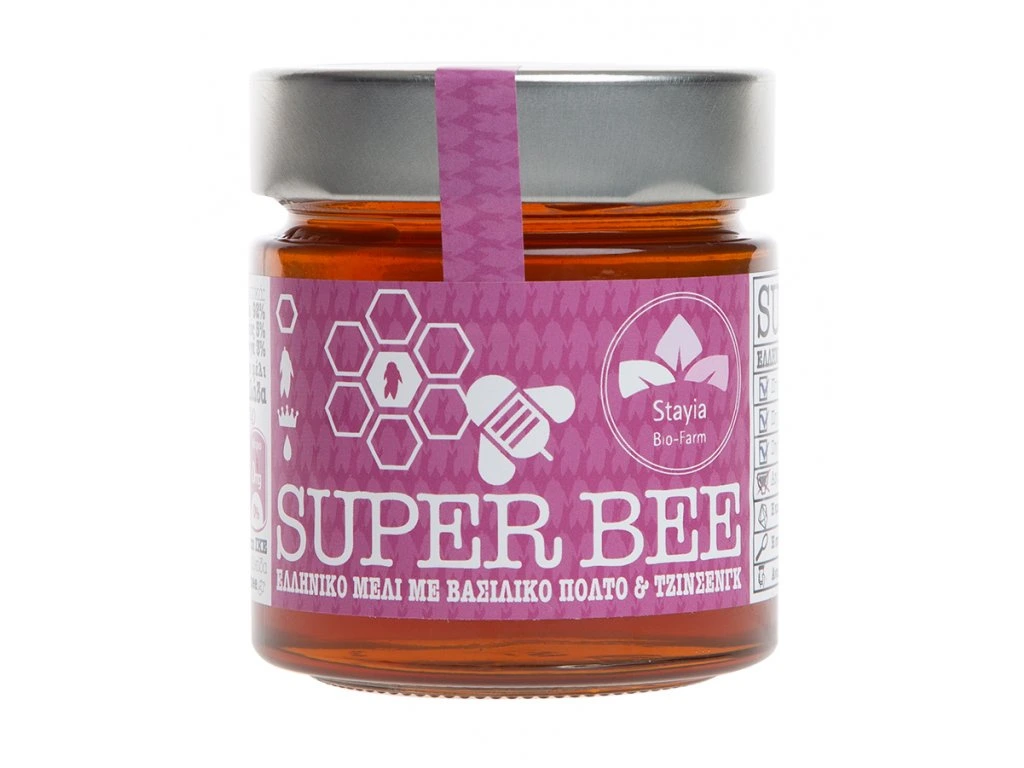 Super Bee Honey – Mjaltë Grek me Qumësht Blete dhe Ginseng