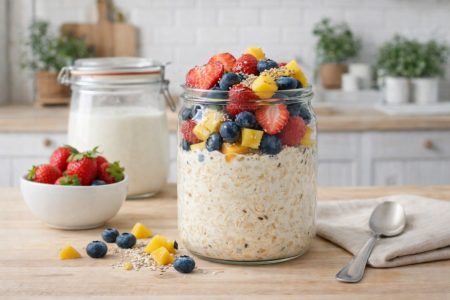 Receta Gatimi me Kefir - Receta të Shëndetshme dhe të Detajuara - nga edesia.al  - tershere me kefir dhe fruta