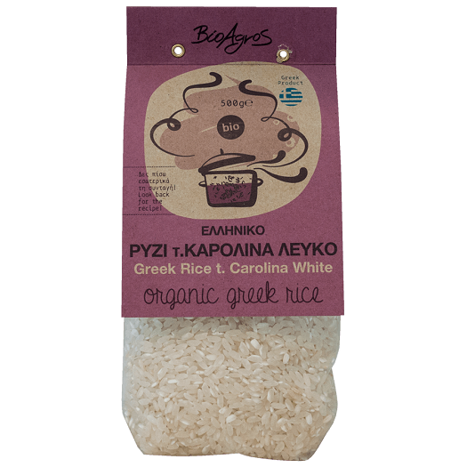 oriz karolina bardhe Oriz Karolina Bio 500g – Ideal per Pilaf & Dolma - Image 1
