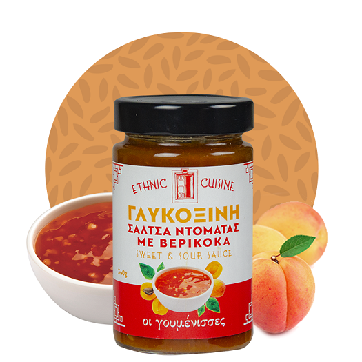 1 Salcë Domate me Kajsi 210ml | Goumenisses - Image 1