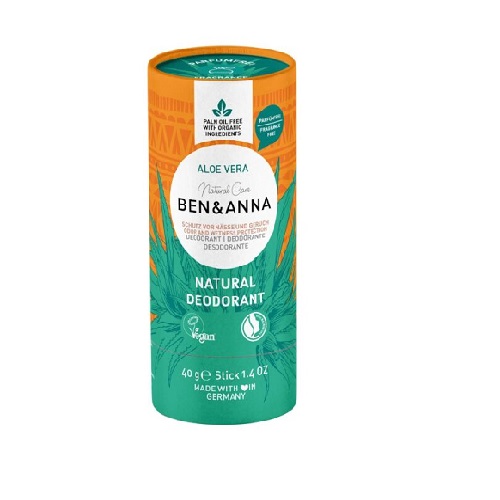 Deodorant-Stick-Aloe-Vera-BA-40gr.jpg Deodorant Natyral Aloe Vera Ben & Anna - Image 1
