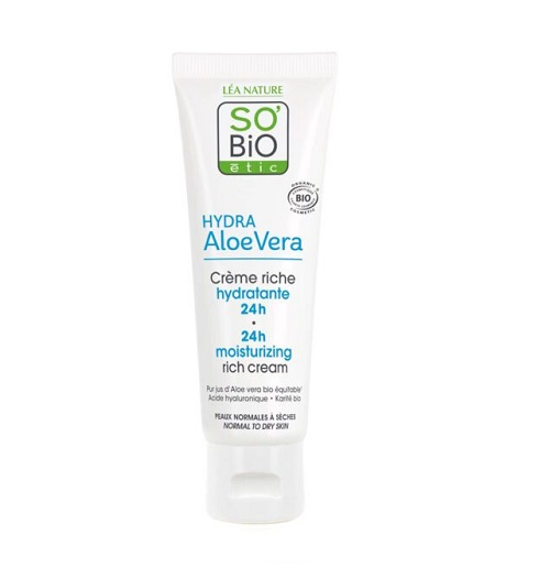 Krem Hidratues 24 Orë me Aloe Vera Bio SO'BiO Étic 50ml Krem Hidratues 24 Orë me Aloe Vera Bio SO'BiO Étic 50ml