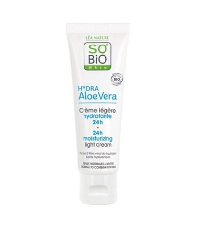 Krem Hidratues 24 Orë SO'BiO Étic Light me Aloe Vera Bio 50ml