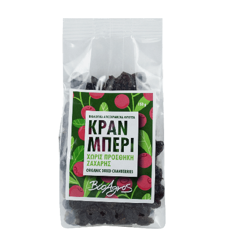cranberries Cranberries Bio pa Sheqer të Shtuar 150g - Image 1