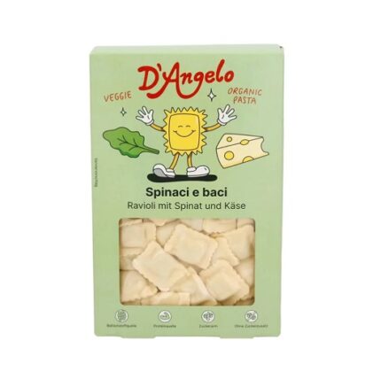 Ravioli me Djathë dhe Spinaq Bio 250g D'Angelo