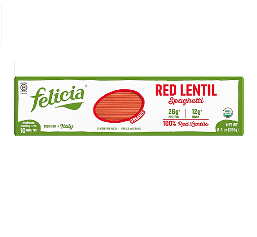 RedLentil_Spaghetti Spaghetti Thjerrëza të Kuqe Bio Pa Gluten | Felicia - Image 1
