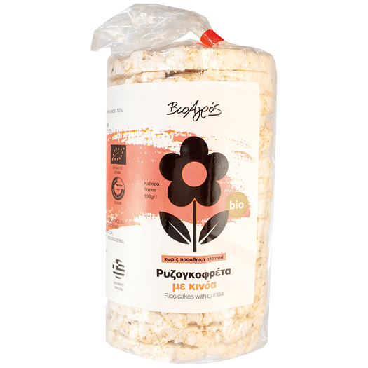 Rice Cake with Quinoa Galeta Orizi Bio me Kuinoa100g | Bioagros Bio - Image 1
