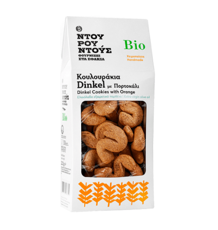 Biskota Dinkel me Portokall Bio 200g Ntourountous Bio