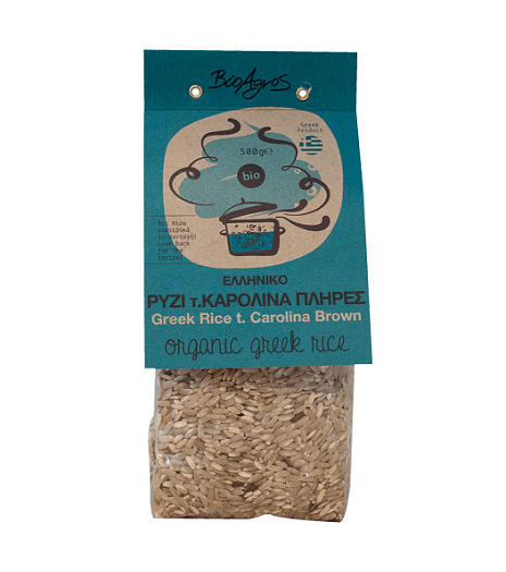 Oriz Carolina Integral Bio 500g Oriz Carolina Integral Bio 500g – oriz organik me kokërr mesatare